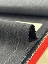 2MN3380 25SS Textile MIYUKI VARAIETES GINZA Rayures Bleu Marine Filatures De Laine Miyuki Sous-photo