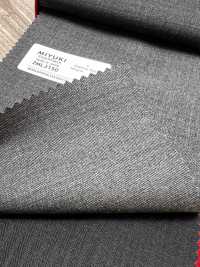 2ML3150 26AW MIYUKI Textile ESSENTIALS sergé extensible gris moyen uni Filatures De Laine Miyuki Images supplémentaires