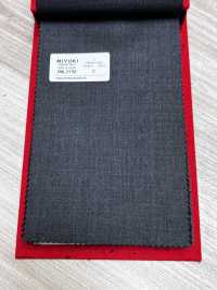 2ML3150 26AW MIYUKI Textile ESSENTIALS sergé extensible gris moyen uni Filatures De Laine Miyuki Images supplémentaires