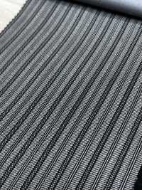896S4613 NIKKE NIKKE Rayures Noires 140 % Fil + Soie[Textile] NIKKE Sous-photo