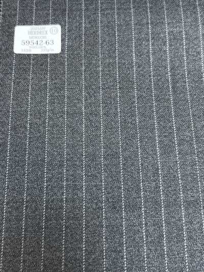 59542-63 26AW HERDREX [MOKUORI] Mokuori laine anti-odeur à rayure crayon gris moyen