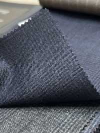 59544-24 25AW HERDREX [Laine Foulée Au Siro] Laine Foulée Au Siro Bleu Marine à Carreaux Glen[Textile] Kunishima Co., Ltd. Sous-photo