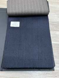 59544-24 25AW HERDREX [Laine Foulée Au Siro] Laine Foulée Au Siro Bleu Marine à Carreaux Glen[Textile] Kunishima Co., Ltd. Sous-photo