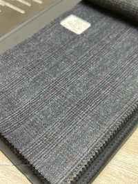 59545-36 25AW HERDREX [Laine Foulée Au Siro] Laine Foulée Au Siro Gris Glen Check[Textile] Kunishima Co., Ltd. Sous-photo