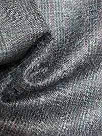 59545-36 25AW HERDREX [Laine Foulée Au Siro] Laine Foulée Au Siro Gris Glen Check[Textile] Kunishima Co., Ltd. Sous-photo