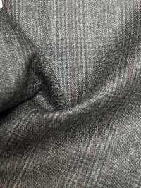 59545-85 25AW HERDREX [Laine Foulée Au Siro] Laine Foulée Au Siro Marron à Carreaux Glen[Textile] Kunishima Co., Ltd. Sous-photo