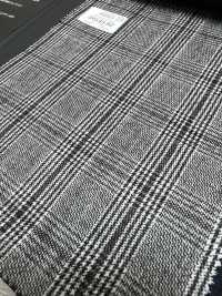 59545-92 25AW HERDREX [Laine Foulée Au Siro] Laine Foulée Au Siro Gris Clair à Carreaux Glen[Textile] Kunishima Co., Ltd. Sous-photo