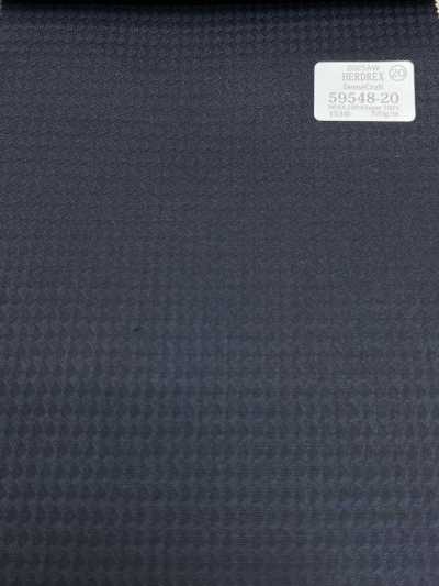59548-20 26AW HERDREX [Tissage dense] Motif tissé à carreaux bleu marine en tissage dense