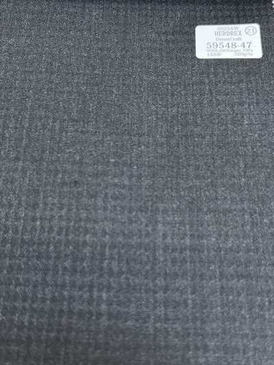 59548-47 26AW HERDREX [Dense Craft] Motif tissé à carreaux gris