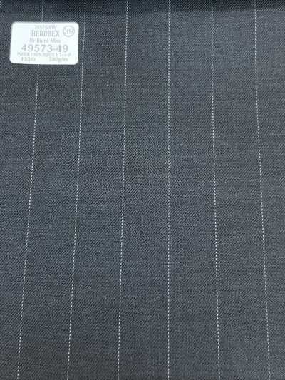 49573-49 26AW HERDREX 【Brilliant Max】 Gris anthracite à rayure à grand espacement