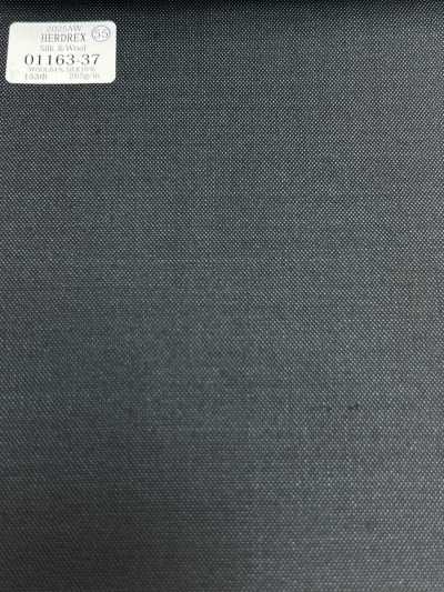 01163-37 25AW HERDREX [Soie et laine] Soie et laine bleu marine uni
