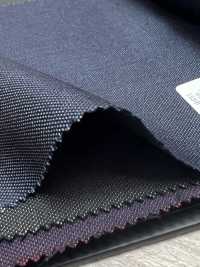 01163-42 25AW HERDREX [Soie Et Laine] Soie Et Laine Bleu Marine Sans Motif[Textile] Kunishima Co., Ltd. Sous-photo