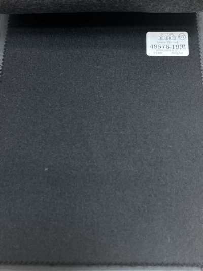49576-19 26AW HERDREX [Grace Flannel] Flanelle Grace noire unie