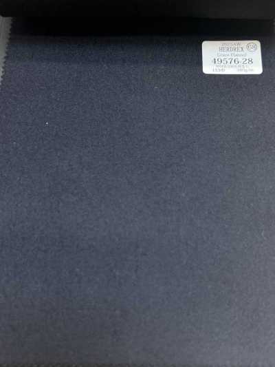 49576-28 26AW HERDREX [Grace Flannel] Flanelle Grace bleu marine uni