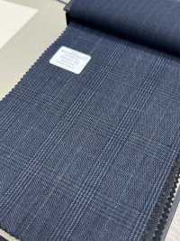 59433-36 MEILLEURE SÉLECTION 25AW [N-STRETCH] N-Stretch Bleu Marine à Carreaux Glen[Textile] Kunishima Co., Ltd. Sous-photo