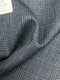 59433-36 MEILLEURE SÉLECTION 25AW [N-STRETCH] N-Stretch Bleu Marine à Carreaux Glen[Textile] Kunishima Co., Ltd. Sous-photo