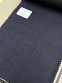 59437-24 MEILLEURE SÉLECTION 25AW [Lustre] Luster Navy Shadow Check[Textile] Kunishima Co., Ltd. Sous-photo