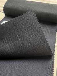 59437-24 MEILLEURE SÉLECTION 25AW [Lustre] Luster Navy Shadow Check[Textile] Kunishima Co., Ltd. Sous-photo