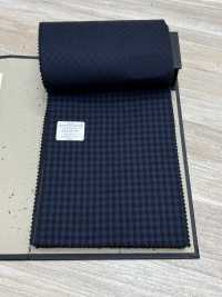 59438-20 25AW HERDREX [80 SUPER 100'S NEUF MOIS] Carreaux Bleu Marine[Textile] Kunishima Co., Ltd. Sous-photo
