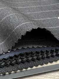 09402-59 MEILLEURE SÉLECTION 25AW [davaumi] Davaumi Anthracite Ciel Gris Craie Rayé[Textile] Kunishima Co., Ltd. Sous-photo