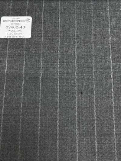 09402-40 26AW MEILLEURE SÉLECTION [davaumi] Davaumi Rayure craie gris clair