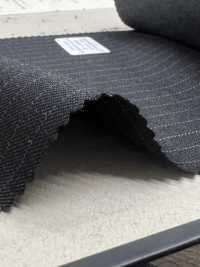 39467-42 25AW MEILLEURE SÉLECTION 【FANCY WORSTED】 Fancy Worsted Anthracite Ciel Gris Rayé[Textile] Kunishima Co., Ltd. Sous-photo