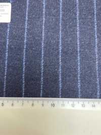55CN5506 CANONICO JERSEY PEIGNÉ FLANELLE BLEU MARINE RAYURES CRAIE[Textile] CANONIQUE Sous-photo