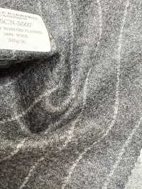 55CN5507 JERSEY CANONICO PEIGNÉ FLANELLE GRIS À RAYURES CRAIE[Textile] CANONIQUE Sous-photo
