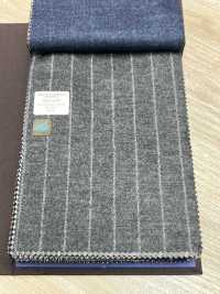 55CN5507 JERSEY CANONICO PEIGNÉ FLANELLE GRIS À RAYURES CRAIE[Textile] CANONIQUE Sous-photo