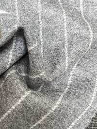 55CN5508 CANONICO JERSEY FLANELLE PEIGNÉE Gris Clair à Rayures Craie[Textile] CANONIQUE Sous-photo