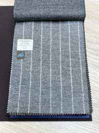 55CN5508 CANONICO JERSEY FLANELLE PEIGNÉE Gris Clair à Rayures Craie[Textile] CANONIQUE Sous-photo