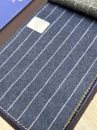 55CN5511 CANONICO FLANNEL 120'S Rayures Bleues[Textile] CANONIQUE Sous-photo