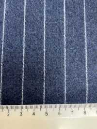 55CN5511 CANONICO FLANNEL 120'S Rayures Bleues[Textile] CANONIQUE Sous-photo