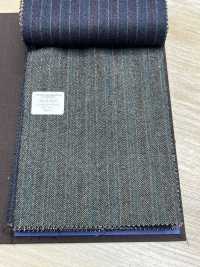 55CN5523 CANONICO 21μ MOULINE' SAXONY Gris à Rayures Alternées[Textile] CANONIQUE Sous-photo