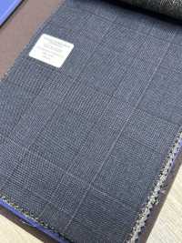 55CN5524 CANONICO TRADITIONAL WORSTED 21μ Bleu Marine à Carreaux Glen[Textile] CANONIQUE Sous-photo