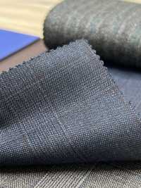 55CN5524 CANONICO TRADITIONAL WORSTED 21μ Bleu Marine à Carreaux Glen[Textile] CANONIQUE Sous-photo