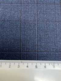 55CN5524 CANONICO TRADITIONAL WORSTED 21μ Bleu Marine à Carreaux Glen[Textile] CANONIQUE Sous-photo