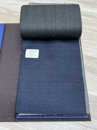 55CN5530 CANONICO PERENNIAL SUPER110'S Bleu Marine X Bordeaux à Carreaux Glen[Textile] CANONIQUE Sous-photo