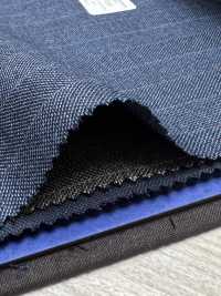 55CN5566 CANONICO TRADITIONAL WORSTED 21μ Bleu Marine à Rayures Alternées[Textile] CANONIQUE Sous-photo