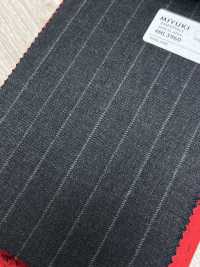 4ML3960 25AW THE CITY Stripe Anthracite Gris Ciel[Textile] Filatures De Laine Miyuki Sous-photo