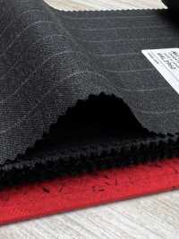 4ML3960 25AW THE CITY Stripe Anthracite Gris Ciel[Textile] Filatures De Laine Miyuki Sous-photo