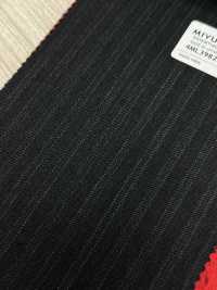 4ML3982 25AW THE CITY Rayures Alternées Anthracite Gris Céleste[Textile] Filatures De Laine Miyuki Sous-photo
