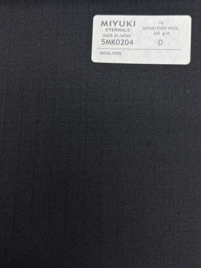 5MK0204 MIYUKI EVER WOOL (Miyuki Ever Wool) Rayure ombre bleu marine foncé