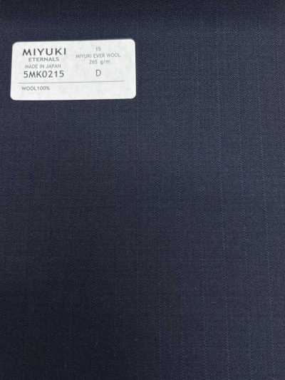 5MK0215 MIYUKI EVER WOOL (Miyuki Ever Wool) Rayure ombre bleu marine