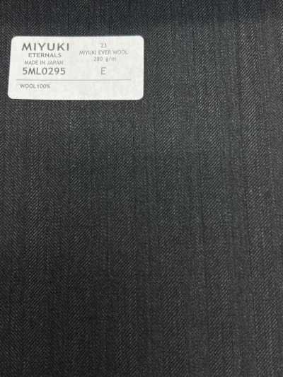5ML0295 MIYUKI EVER WOOL chevron gris anthracite