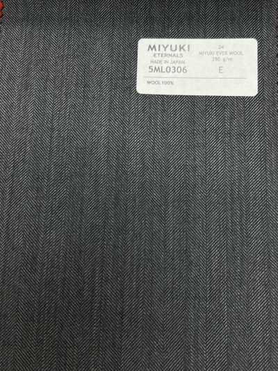 5ML0306 MIYUKI EVER WOOL (Miyuki Ever Wool) gris à chevrons