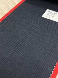 5ML0365 MIYUKI EVER WOOL Glen Check Bleu Marine[Textile] Filatures De Laine Miyuki Sous-photo