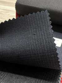 5ML0365 MIYUKI EVER WOOL Glen Check Bleu Marine[Textile] Filatures De Laine Miyuki Sous-photo