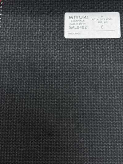 5ML0402 MIYUKI EVER WOOL pied-de-poule gris anthracite