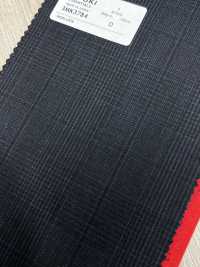 3MK3784 25AW ACTIVA Glen Check Bleu Marine[Textile] Filatures De Laine Miyuki Sous-photo
